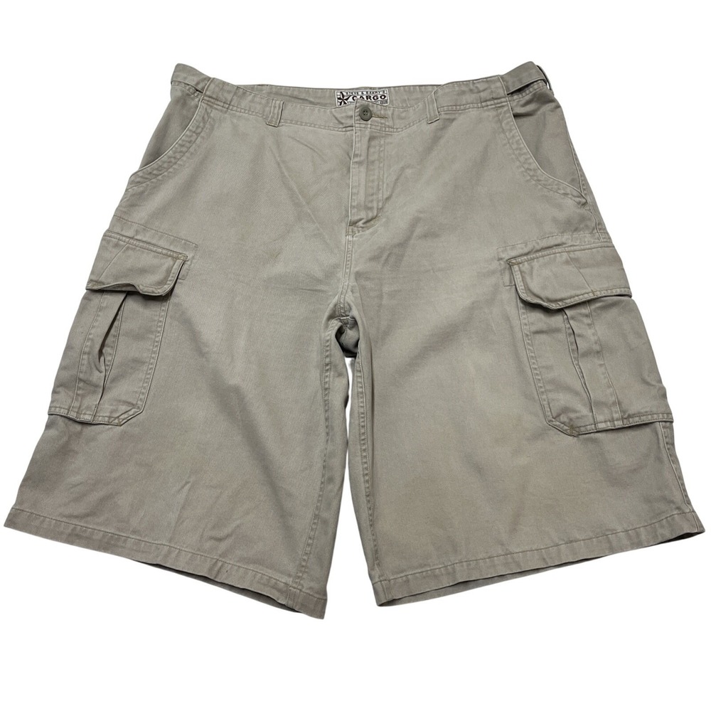 Steve & Barrys Y2K Shorts Men 42 Khaki Beige Cargo Utility Supply Skater‎ Hiking